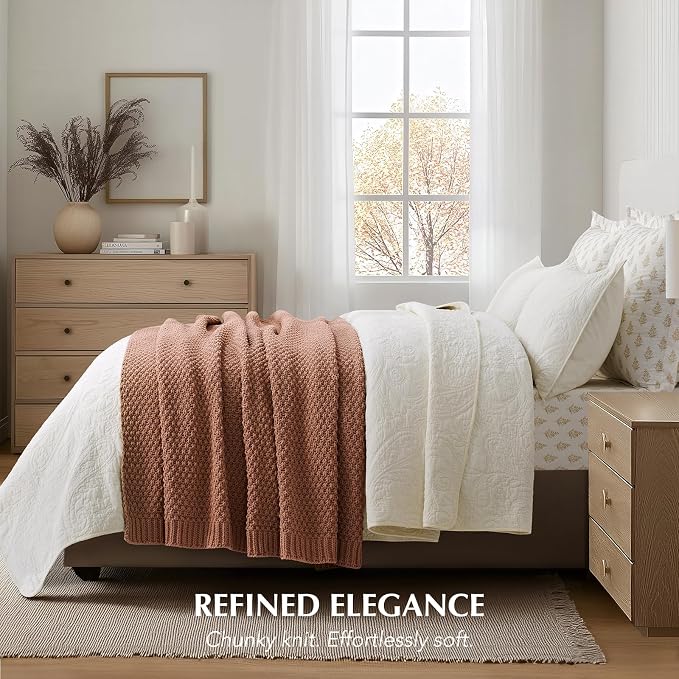 EVERGRACEHOME Chunky Chenille Knit Throw Blanket - Image 4
