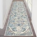 HEBE Hallway Runner Rug 2'x8' Washable Vintage Distressed Area Rugs Non Slip by HEBE