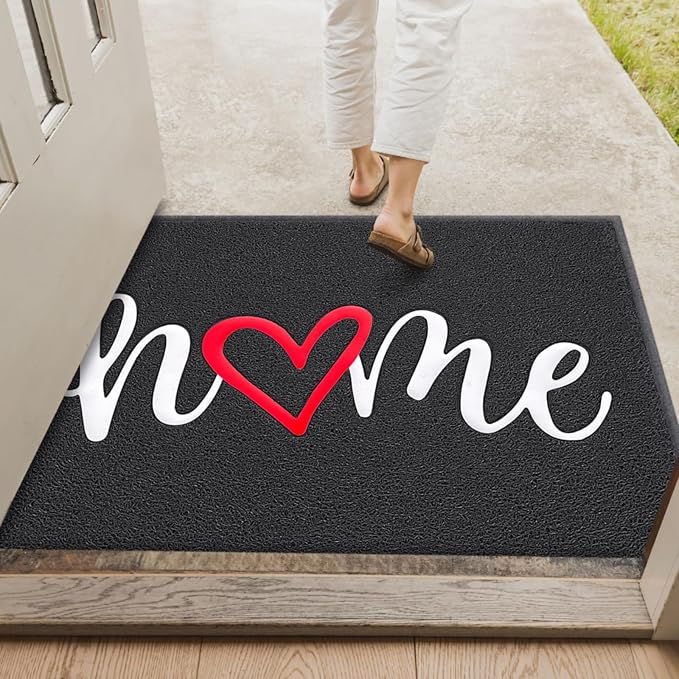 EARTHALL Door Mat Outside Inside Home Doormat, Durable Floor Mat Non Slip Mat - Image 3