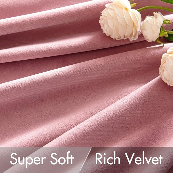 MIULEE Velvet Curtains 90 inches 2 Panels - Image 4