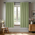 Deconovo Blackout Curtains, Thermal Insulated, W42 x L54 2 Panels, Back Tab by Deconovo