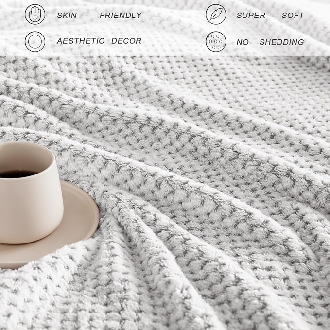Exclusivo Mezcla Fleece Throw Blanket Extra Large, Super Soft and Warm Blankets - Image 5