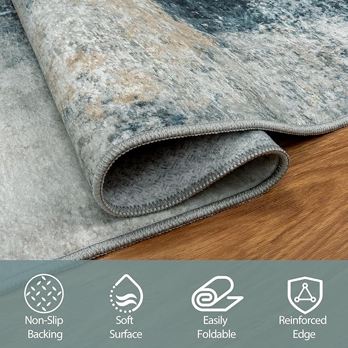 Runner Rug for Hallways Kitchen 2'6"x8' Washable Non Slip: Carpet Non Skid 8ft - Image 4