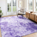 Washable Area Rugs 4'x6' Non-Slip Modern Abstract Soft by RELEANY