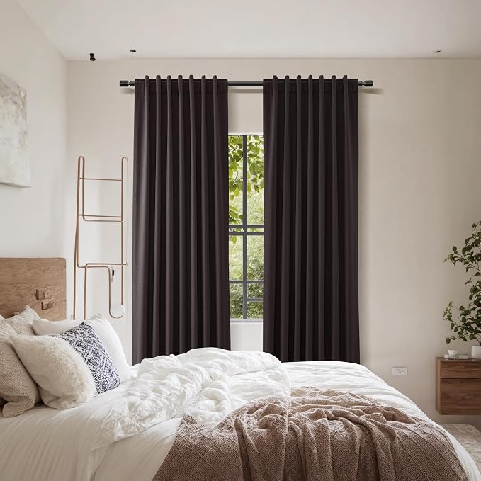 Guken 100% Blackout Curtains 102 Inch Length 2 Panels Set - Image 9
