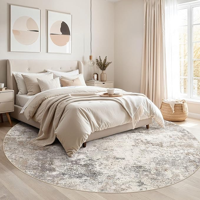 UERMEI 8ft Round Area Rug Living Room Rugs - Image 2