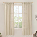 LAMIT Light Filtering Linen Curtains 72 Inches Long by LAMIT