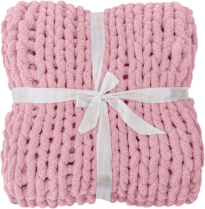 Bigacogo Chunky Knit Throw Blanket - Image 7