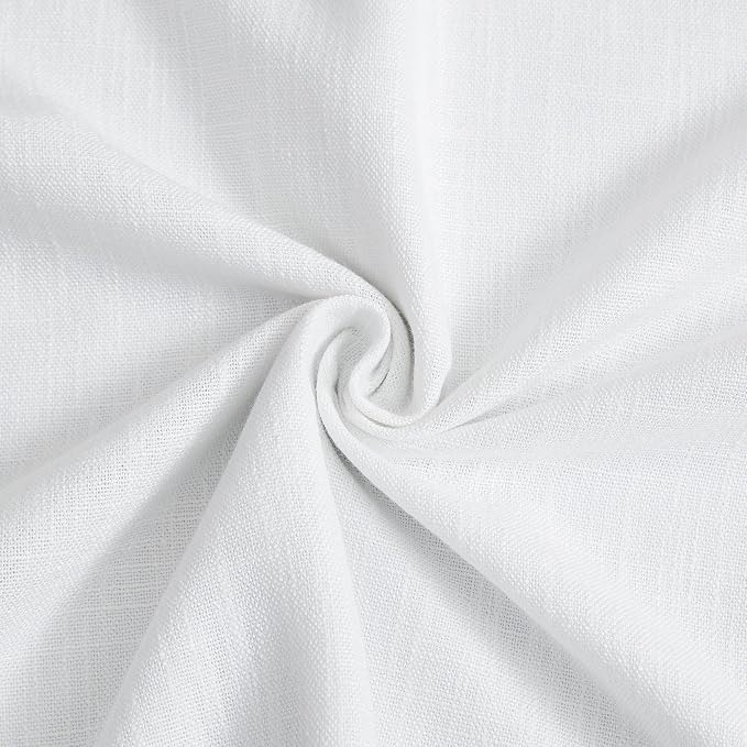 Vision Home White Pinch Pleated Full Blackout Curtains 60 inch Wide Thermal - Image 6