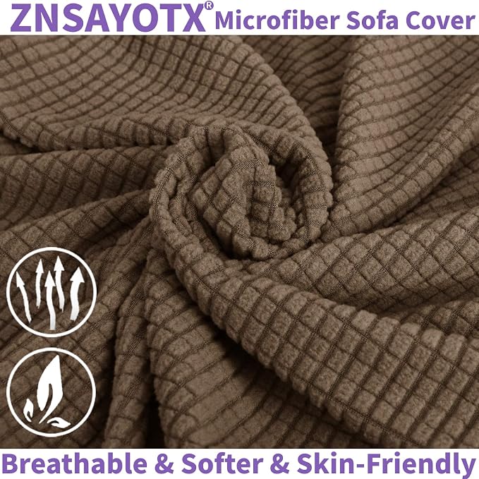 ZNSAYOTX Super Stretch Chair Slipcover Universal Sofa Chair Covers - Image 8