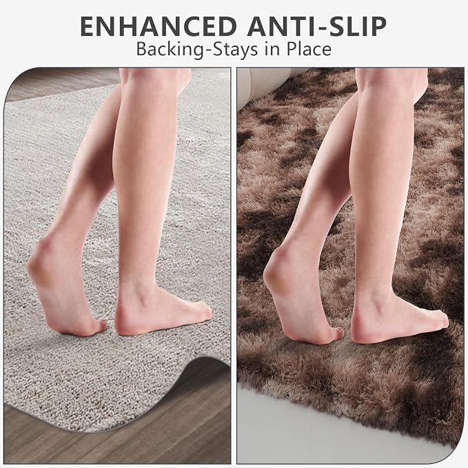 Shag Area Rugs for Bedroom Living Room, 6X9Ultra Soft Fluffy Area Rugs for Dorm - Image 6
