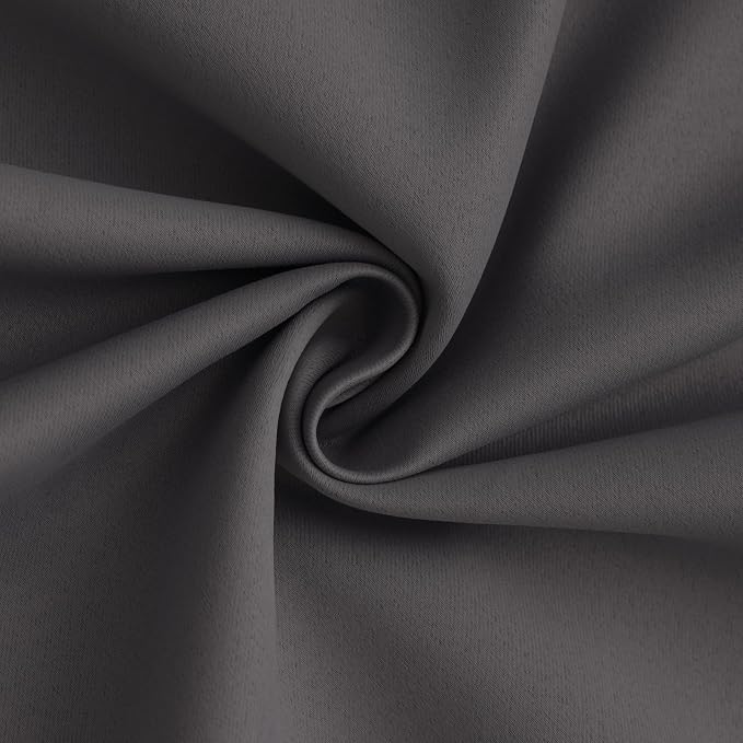 Yakamok 100% Blackout Curtain Panels 84 inches Cold and Light Blocking Drapes - Image 3