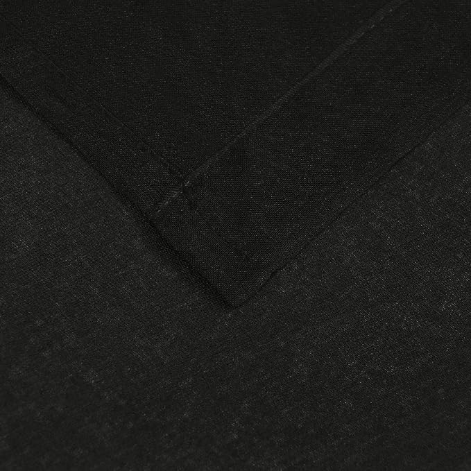 DWCN Black Sheer Curtains for Kitchen Windows - Image 4