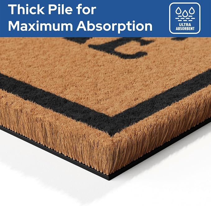 Barnyard Designs Natural Coco Coir Heavy Duty Backing Doormat - Image 9