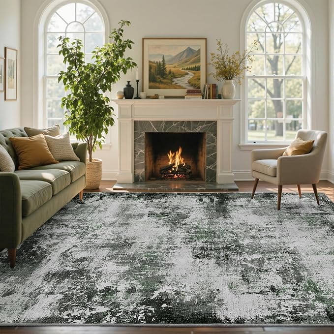 8x10 Ft Large Area Rugs for Living Room, Soft Non-Slip Washable Rugs Modern - Image 2