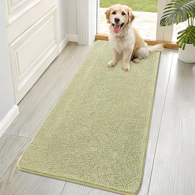 OLANLY Dog Door Mat for Muddy Paws 70x32, Absorbs Moisture and Dirt, Absorbent by OLANLY