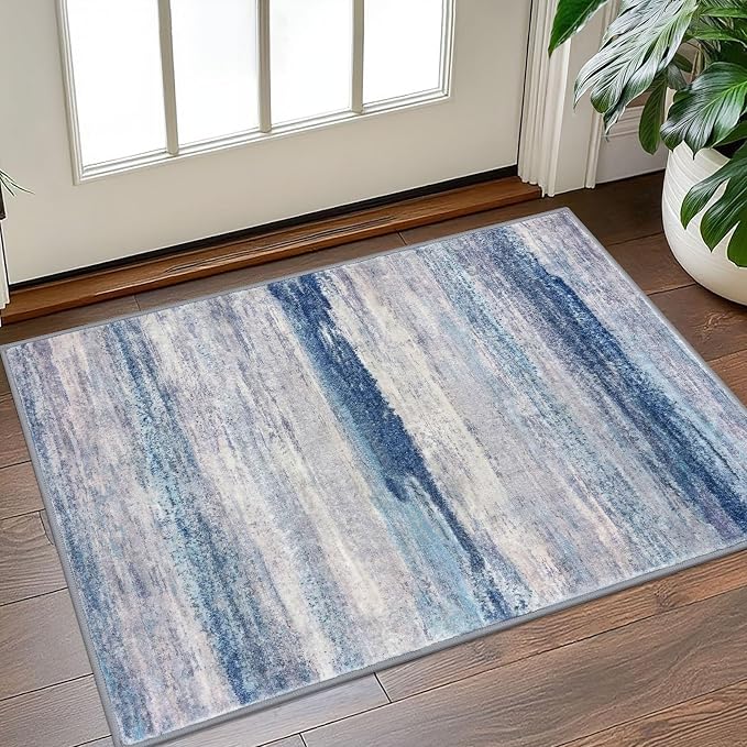 KOZYFLY Modern Abstract Small Area Rugs, 2x3 Washable Kitchen Rug Non-Slip Soft - Image 8