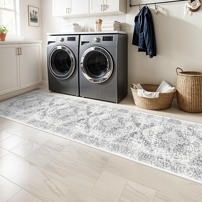 Washable 2'6''x12' Runner Rug - Image 2