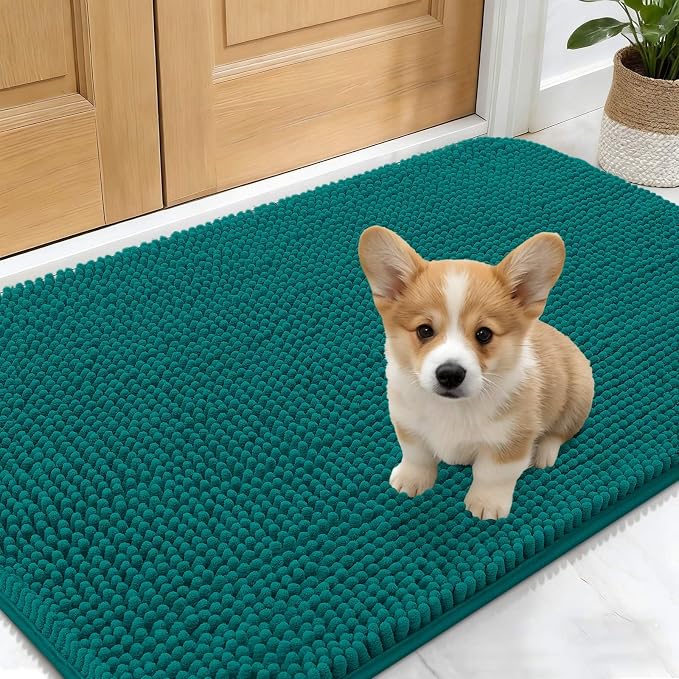 OLANLY Dog Door Mat for Muddy Paws 24x16, Absorbs Moisture and Dirt, Absorbent by OLANLY