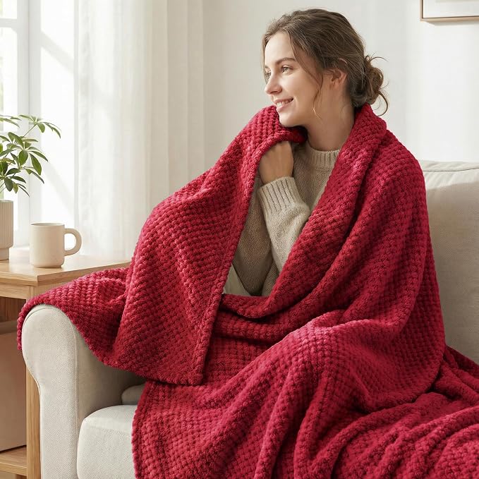 Exclusivo Mezcla Fleece Bed Blanket Queen Size, Super Soft and Warm Blankets - Image 2