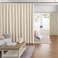 Extra Wide Curtains 100 x 102, Patio Sliding Door Pinch Pleated Blackout by KEQIAOSUOCAI