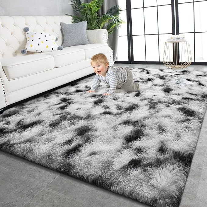 TWINNIS Super Soft Shaggy Rugs Fluffy Carpets, 5x8 Feet, Indoor Modern Plush by TWINNIS