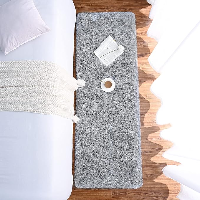 Chicrug Soft Runner Rugs for Bedroom Living Room Plush Fluffy Rug 3x8 Feet - Image 5