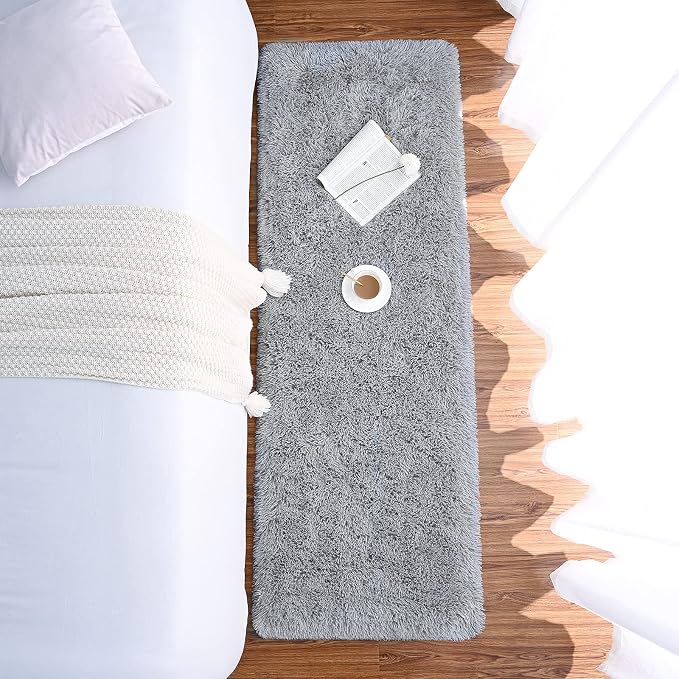 Chicrug Soft Runner Rugs for Bedroom Living Room Plush Fluffy Rug 2x7 Feet - Image 4