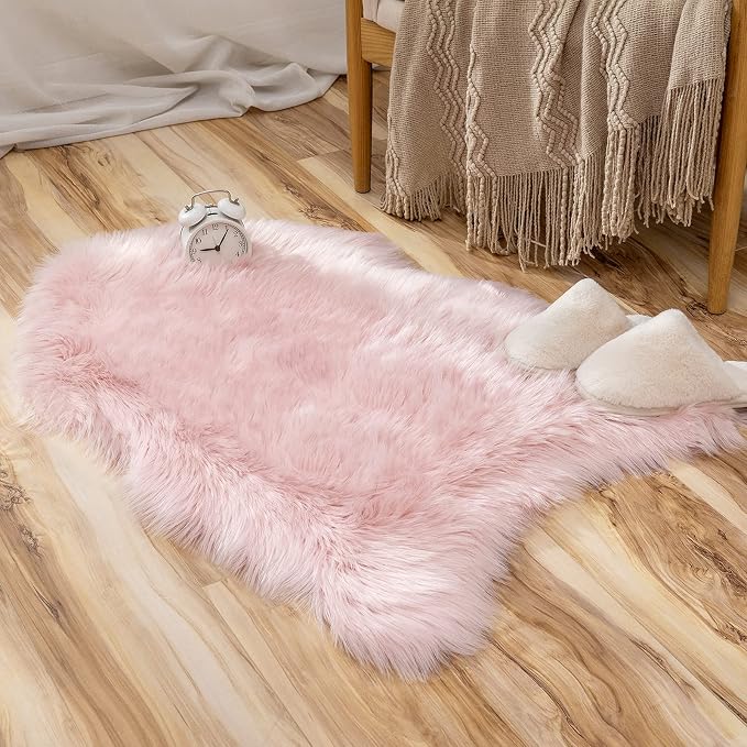 MIULEE Fluffy Rug Soft Shaggy Faux Fur Area Rug Luxury Plush Sheepskin Carpet - Image 5