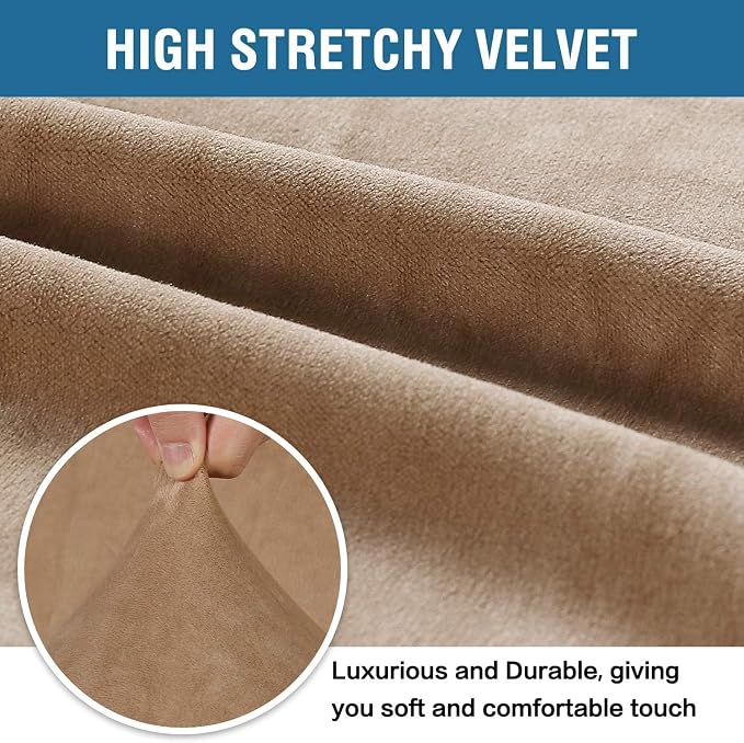 H.VERSAILTEX Stretch Velvet Sofa Covers - Image 3