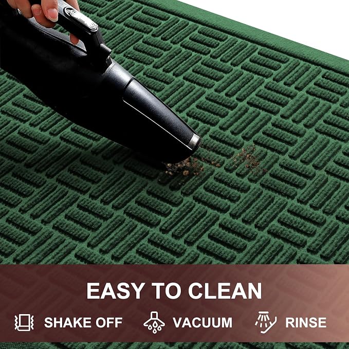 Mibao Front Door Mat Indoor Outdoor Entrance, Dirt Trapping Waterproof - Image 4