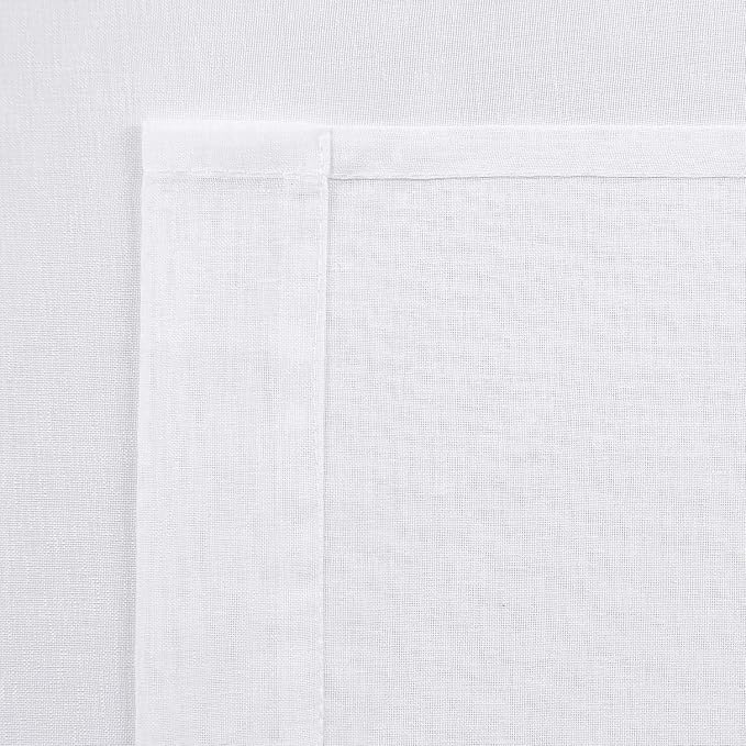 DWCN White Sheer Curtains for Kitchen Windows - Image 5