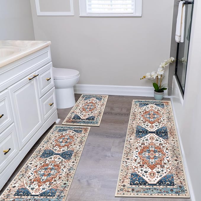 HEBE Boho Kitchen Rug Sets 3 Piece - Image 8