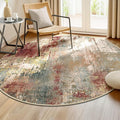 Washable Area Rugs 8ft Non-Slip Modern Abstract Soft by RELEANY