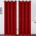 Red Curtains 52 x 84 Inch Long/Blackout Curtains Set of 2 Panels/Room Darkening by Lemomo