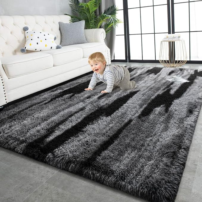 TWINNIS Super Soft Shaggy Rugs Fluffy Carpets, 5x8 Feet, Indoor Modern Plush by TWINNIS
