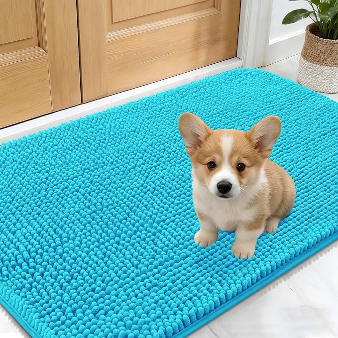 OLANLY Dog Door Mat for Muddy Paws 30x17, Absorbs Moisture and Dirt, Absorbent by OLANLY