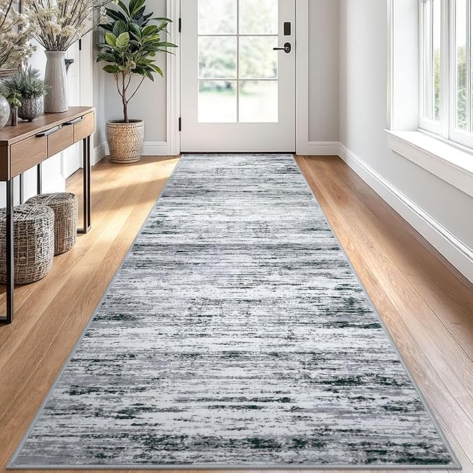 Lansny Modern Abstract Runner Rug 2.6x10 by lansny
