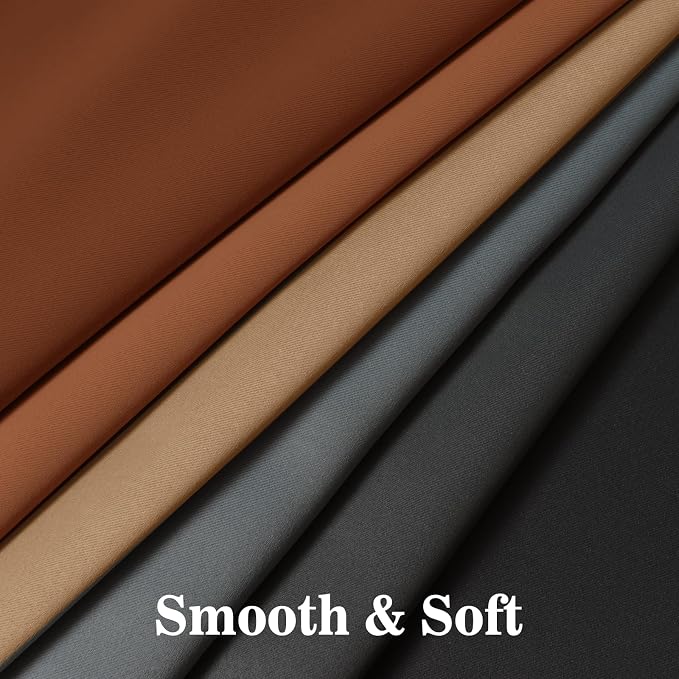 Yakamok Blackout Ombre Burnt Orange and Black Curtains-Gradient Room Darkening - Image 6