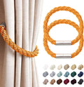NICEEC 2 Pack Strong Magnetic Curtain Tiebacks Modern Simple Style Drape Tie by NICEEC