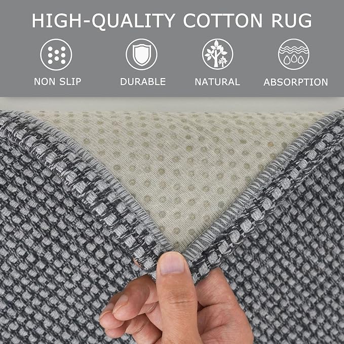 KOZYFLY Runners for Hallways 2x7 ft Washable Kitchen Runner Non Slip Rubber - Image 6