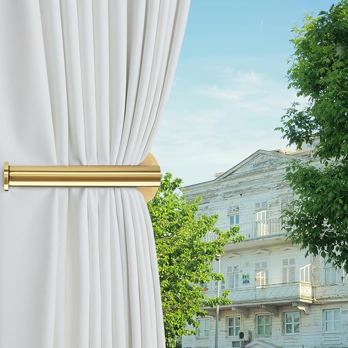 4pcs Curtain Holdbacks, Screw-in Curtain Tiebacks Curtain Tie Backs Curtain - Image 7