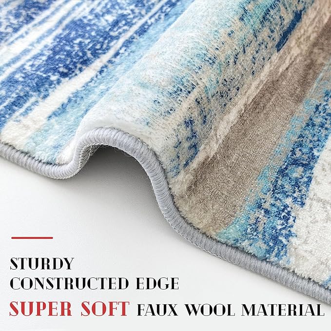 Lansny Modern Abstract Runner Rug 3x14 - Image 4