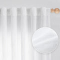 MYSKY HOME Short Curtains for Bedroom Small Windows, Light Filtering Sheer by MYSKYHOME