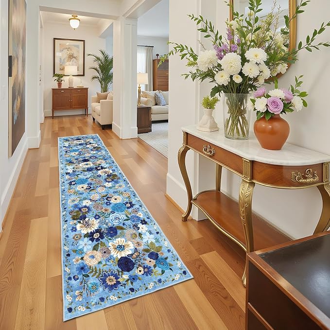 Rug for Hallways Kitchen Rug 2'6" x 14', Non Slip Washable Rugs - Image 5