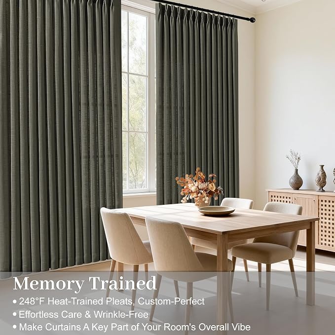 IVAPUPU Pinch Pleated Curtains 84 Inches Long - Image 4