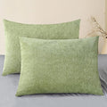 CaliTime Throw Pillow Covers Decorative 20 X 26 Inches Pack of 2 Cozy Chenille by CaliTime