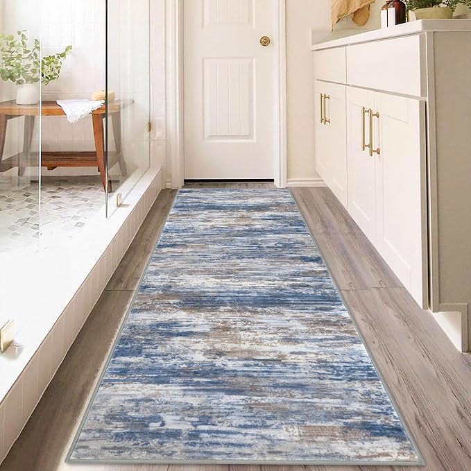 KOZYFLY 3x8 Ft Rug Modern Ombre Runner Rug - Image 7