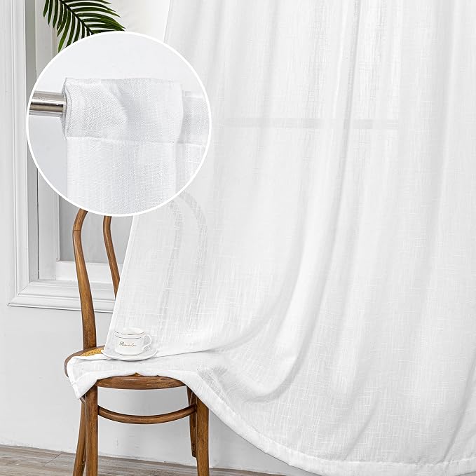 MYSKY HOME Patio White Curtains - Image 9