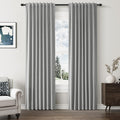 Guken 100% Blackout Linen Curtains 84 Inch Length 2 Panels Set by Guken